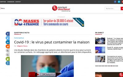 Covid-19 : le virus peut contaminer la maison